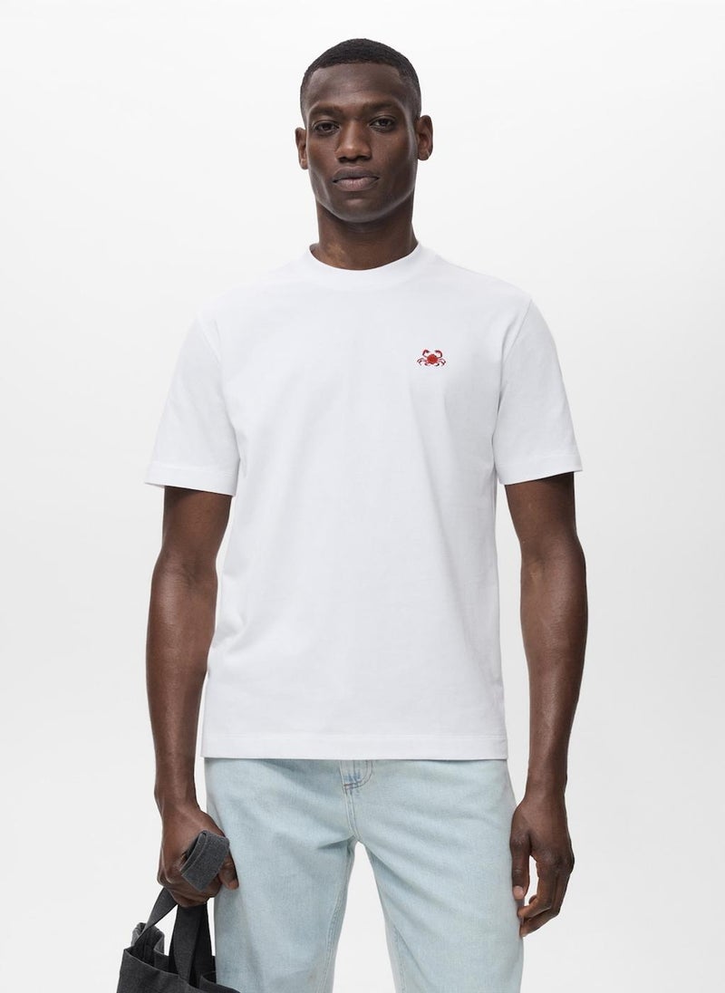 Mango Man round Neck Short Sleeve T-Shirt  - Image 1