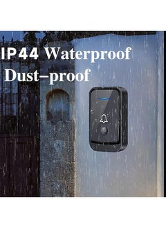 Sthxyfaith Wireless Doorbell, Plug in Waterproof Cordless Doorbell with LED Flash, IP44 Waterproof with 52 Chimes 4 Volume Levels 1 Button & 1 Receiver for Home, School, Office Hotel  - Image 5