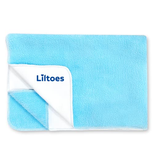 LILTOES Dry Sheet | LILTOES Fleece Baby Bed Protecting Mat | Mattress Protector (Medium) - Image 2