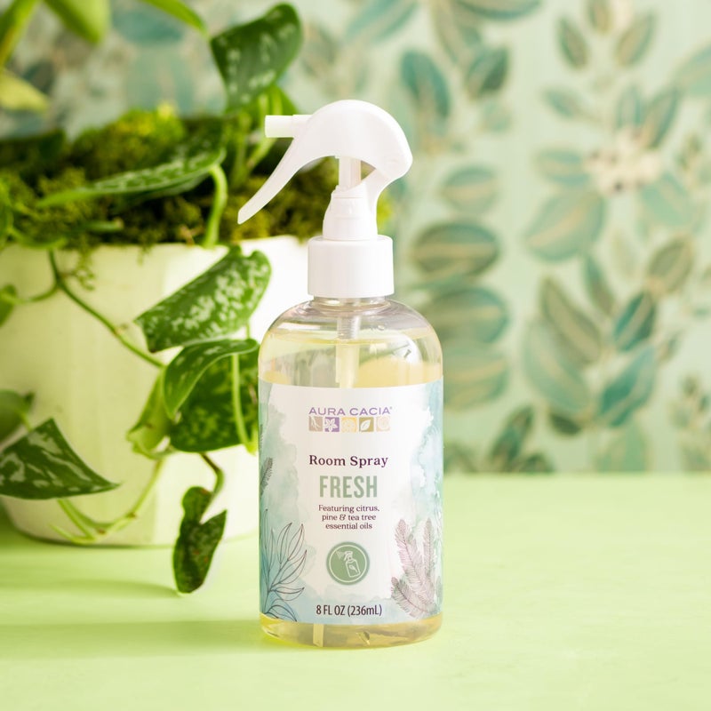Aura Cacia Fresh Room Spray 8 Fl. oz. - Light Aroma, No Synthetic Fragrances - Image 5