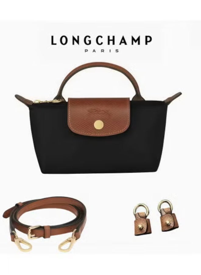Longchamp Le Pliage mini Shoulder Straps women's Classic Fashion Versatile Mini Makeup Bag, Handbag, Shoulder Bag,shoulder strap - Image 1
