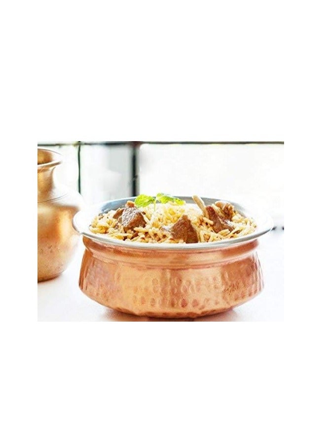 Bin Shihon Set 2 pc high quality hammered copper serving pots Available in several sizes - Image 4