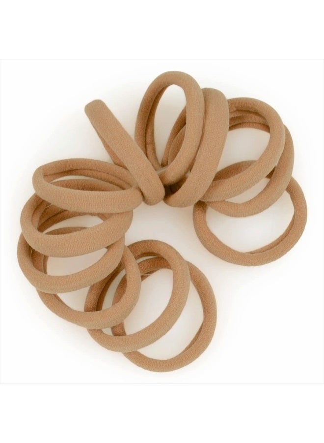 Cyndibands رباطات شعر متوسطة بلون أشقر - ناعمة جدًا ومرنة من قماش النايلون - عبوة 12 قطعة - Image 1