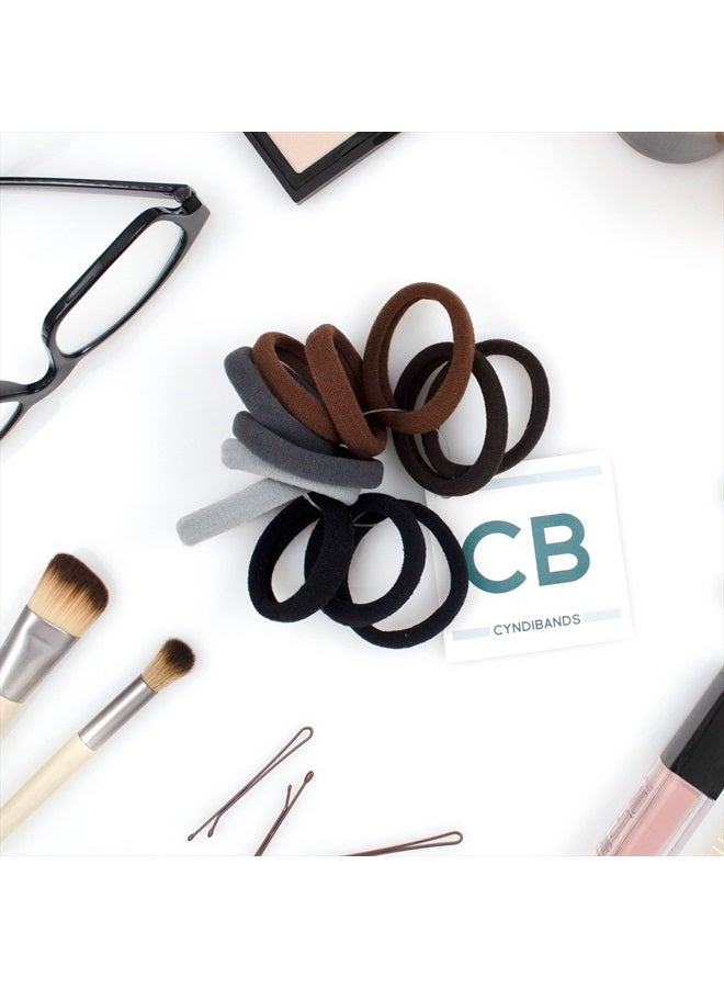 Cyndibands رباطات شعر متوسطة بلون أشقر - ناعمة جدًا ومرنة من قماش النايلون - عبوة 12 قطعة - Image 4