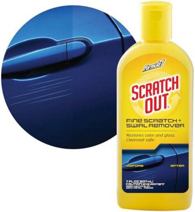 Formula 1 Scratch Out Car Wax Polish Liquid (7 oz) - Car Scratch Remover for All Auto Paint Finishes - Polishing Compound for Moderate Scratches, Bird Droppings, Tree Sap & Swirl Remover - Image 1