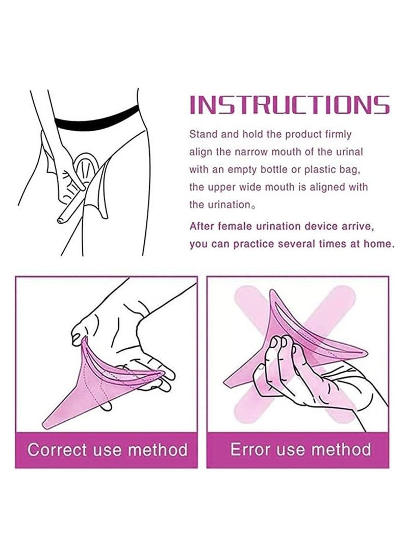 Female Urination Device, Portable Urinal, Reusable Urinal Funnel, Standing Funnel for Travel, Camping, Hiking, Outdoor Activities - Image 4