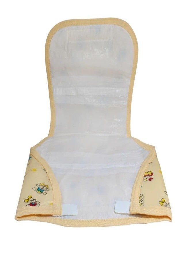 FASHFLOW Reusable Waterproof Leakage Proof Washable Nappies Diapers Potty Training Pants For Babies Outsdie Soft Plastic PVC Inner Terry Cotton With Velcro Closure Combo Pack Of 3 (Printed, XL) - Image 5