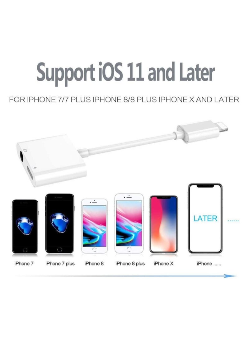 ELTRAZONE Headphone Jack Adapter for iPhone Car Charger 3.5mm Aux Earphone Audio Splitter and Charge Connector for iPhone 7/8/X/7 Plus/8 Plus/XS MAX  - Image 3