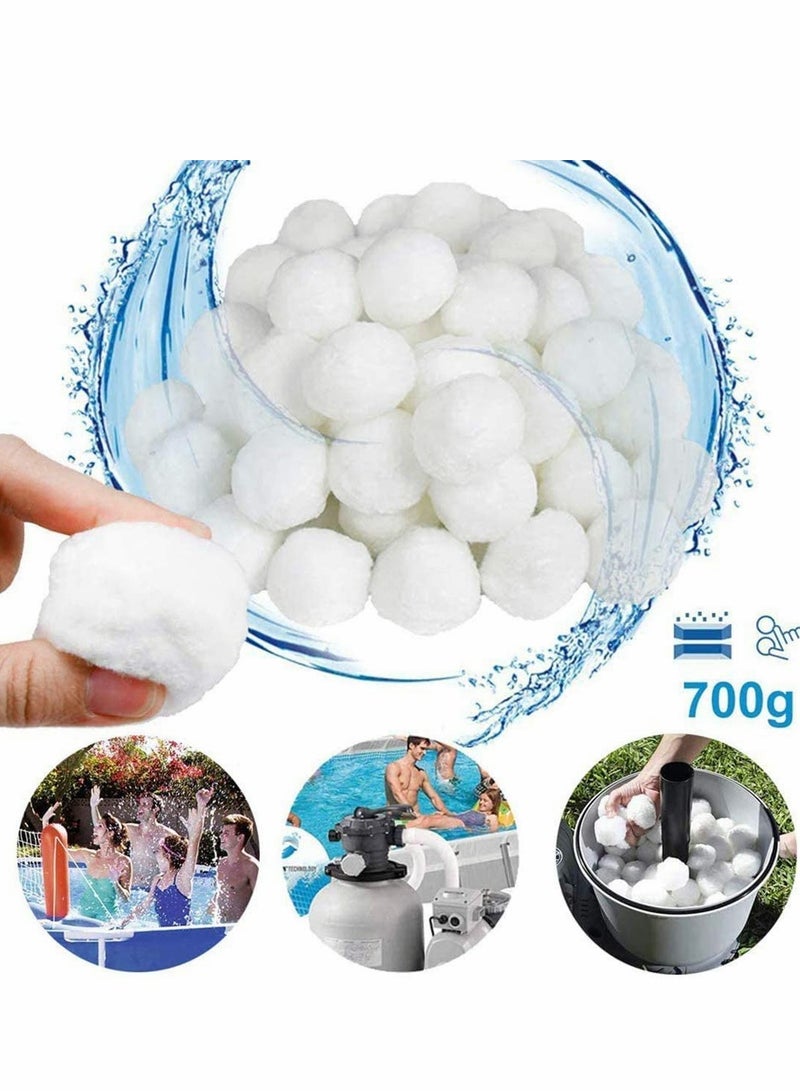 Excefore Filter Balls Poly sphere Reusable Filtration Balls Flow Clear Swimming Pool Water Alternative Filter Impurities 700g Alternative Filter Impurities 700g  - Image 2