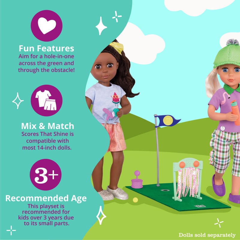Glitter Girls â€“ Scores That Shine â€“ Mini Golf Set for 14-inch Dolls - Toys, Clothes & Accessories for Girls 3-Year-Old & Up - Image 4