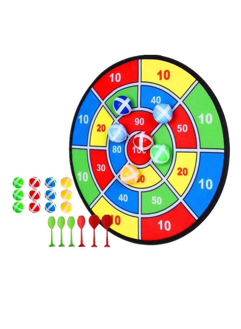 LEVGLAKE Kids Dart Board with 12 Sticky Balls Boys 6 Sticky Dart Toys Indoor Sport Outdoor Fun Party Play Game Toys Birthday Gifts - Image 1
