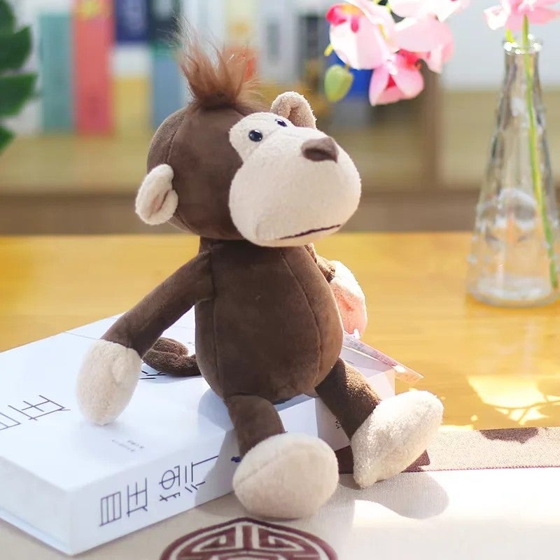 Y&D Super Soft Plush Forest Animals Toys – Stuffed Animal Toys Lion, Elephant, Giraffe, Monkey & Tiger – PP Cotton Filled Jungle Wildlife Figures for Kids - Image 1