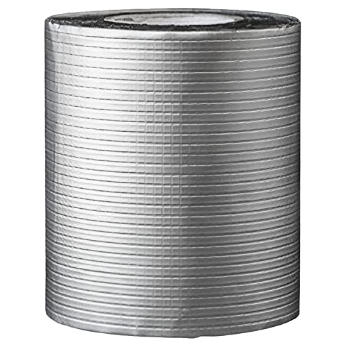 VOOY Waterproof Tape Permanent Leak Proof Patch Tape for Outdoor Roof Flashing || Surface Crack, Pipe Repair Tape (10 Cm x 5 Meter) (SILVER) (PAKE OF-1) - Image 1