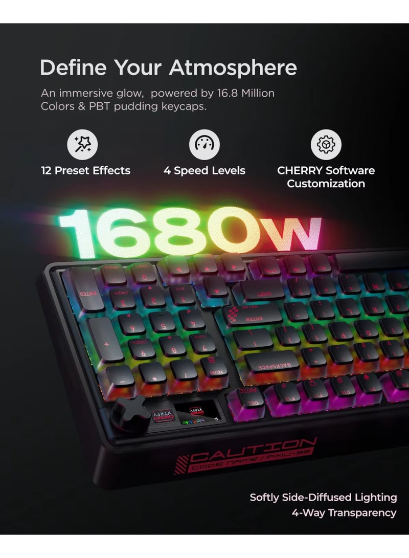 Cherry PIXIU98 Mechanical Keyboard MX2A Linear Switches 4000mAh Hot-Swappable RGB Game Office Keyboards - Image 5