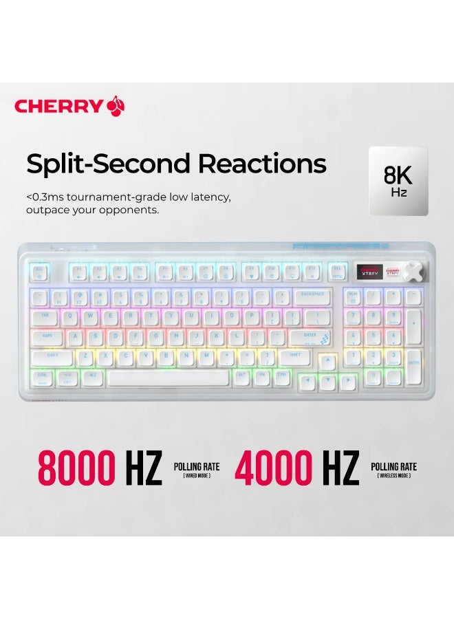 Cherry PIXIU98 Mechanical Keyboard MX2A Linear Switches 4000mAh Hot-Swappable RGB Game Office Keyboards - Image 1