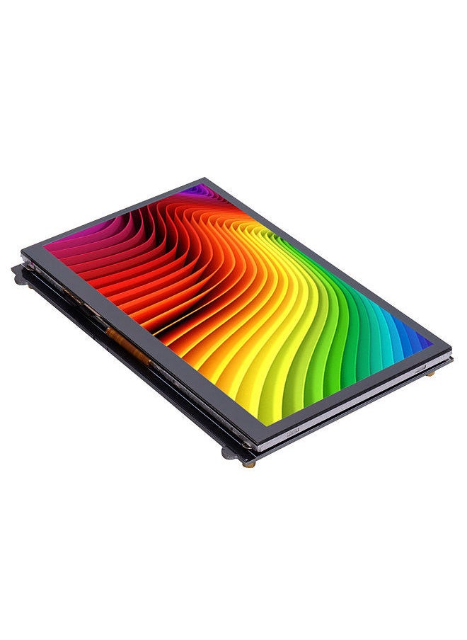7 Inch HD IPS Capacitive Touchscreen Display 1024*600 Resolution Small Portable Monitor with USB HD Interface Compatible with Raspberry Pi Educational Tool