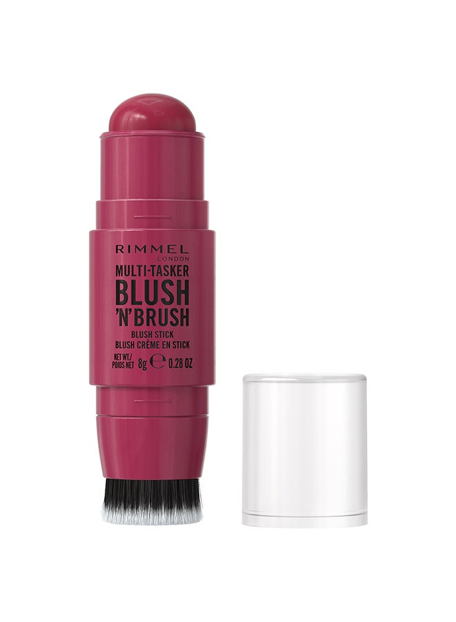 RIMMEL LONDON عصا رمل متعددة المهام بلش'إن'بروش - فوشيا غلام، 8غ - Image 1