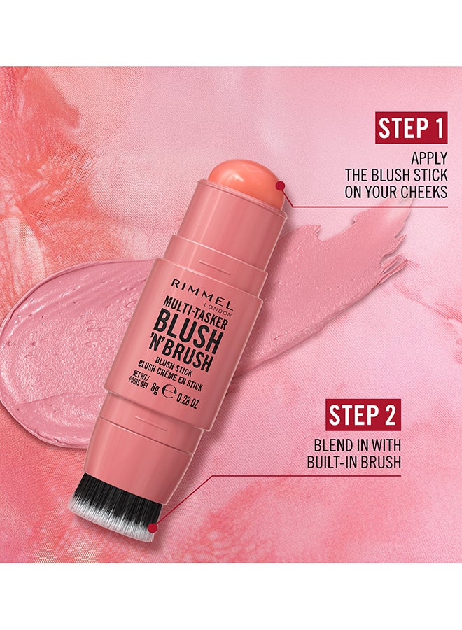 RIMMEL LONDON عصا رمل متعددة المهام بلش'إن'بروش - فوشيا غلام، 8غ - Image 3