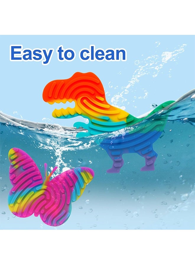 4Pcs Sensory Activity Board Toys Set, Silicone Fidget Toys Adults Toddler, Bulk Party Favors Sensory Toys for Kids 8-12, Calm Down Fidget Toy for Stress Relief ADHD and Autism  - Image 5