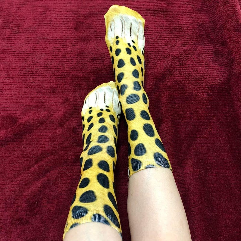 NDLBS Funny Christmas Gifts Novelty 3D Animal Paw Socks Stocking Stuffers for Adult Women Men Teens Gag White Elephant Gifts - Image 4
