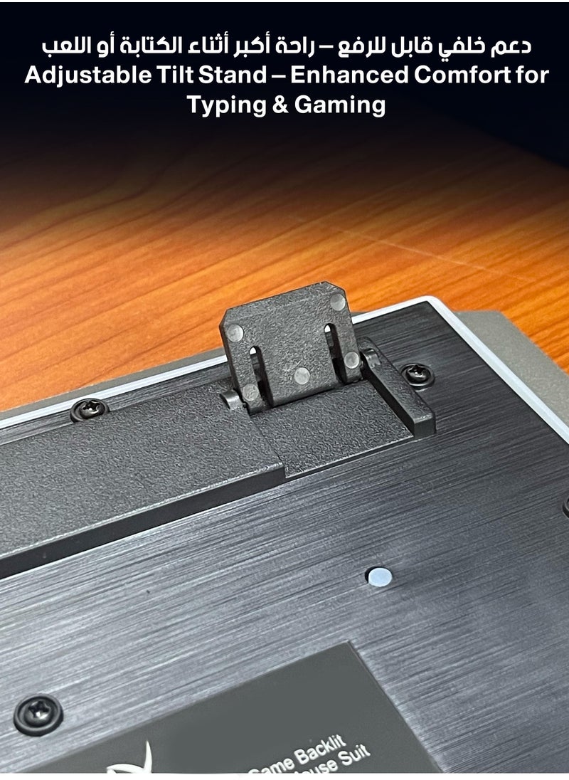 BTMAX - BTMAX Gaming Keyboard and Mouse Set with RGB Lighting & USB Connection BT-Q309C - Image 1