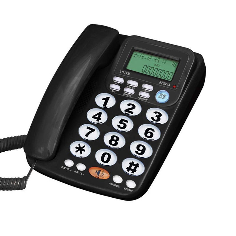 TelPal Corded Big Button Telephone for Elderly Caller ID Landline Phones for Seniors Amplified Telefonos Home Phone for Old People with Speaker and Easy to Read Numbersâ€¦