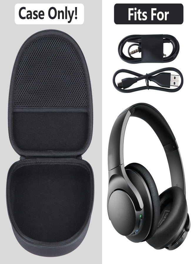 RIYADAone Hard Case Compatible with Soundcore by Anker Q20i/Q30/Q45/Q35 Headphones (Black) - Image 3