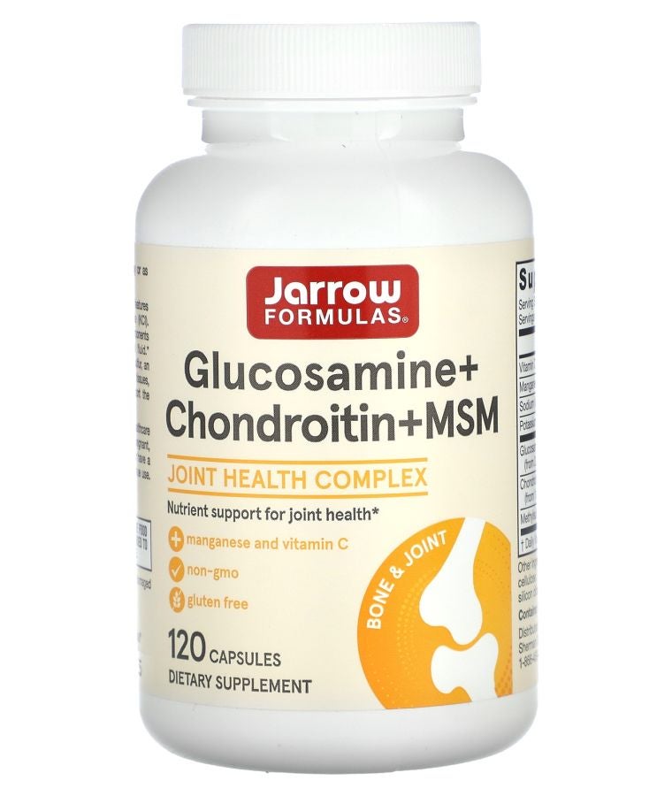 jarrow formulas Glucosamine + Chondroitin + MSM 120 Capsules