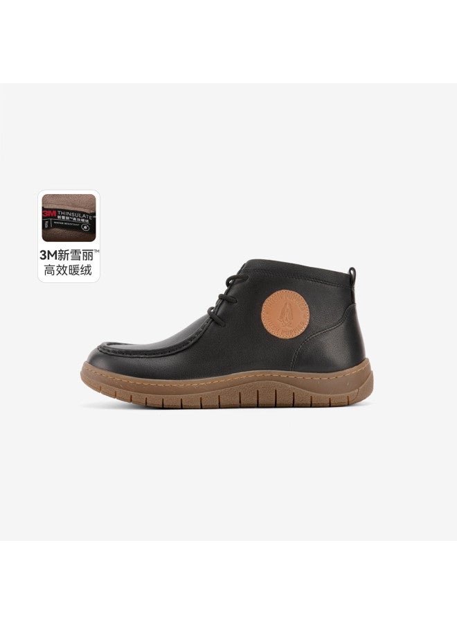 Hush Puppies Autumn/winter New Arrival Academic Style Minimalist Versatile Fleece Ankle Boots Fashion Boots High-quality Genuine Leather Kangaroo Shoes - Image 3