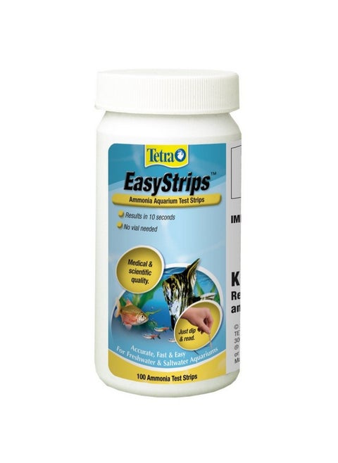 Tetra EasyStrips 100 Count, Ammonia Test Strips For aquariums, Water Testing, Model Number: 19541