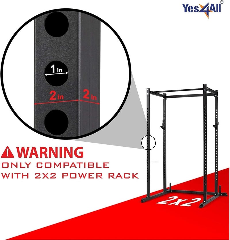 Yes4All Olympic Weight Plate Holder Attachment, Weight Plate Storage for Power Rack 2x2-3x2 - Fit 2 Inches Weight Plates - Image 3