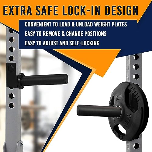 Yes4All Olympic Weight Plate Holder Attachment, Weight Plate Storage for Power Rack 2x2-3x2 - Fit 2 Inches Weight Plates - Image 5