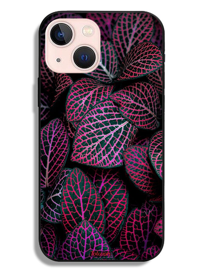 Tolwak Apple iPhone 13 mini Protective Case Salja Leaves - Image 2