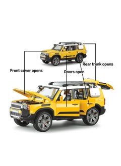 Toyland 1:22 Diecast SUV Model car with lights,Sounds,Pullback action & Opening doors,Perfect gift for kids and Car collectors  - Image 3