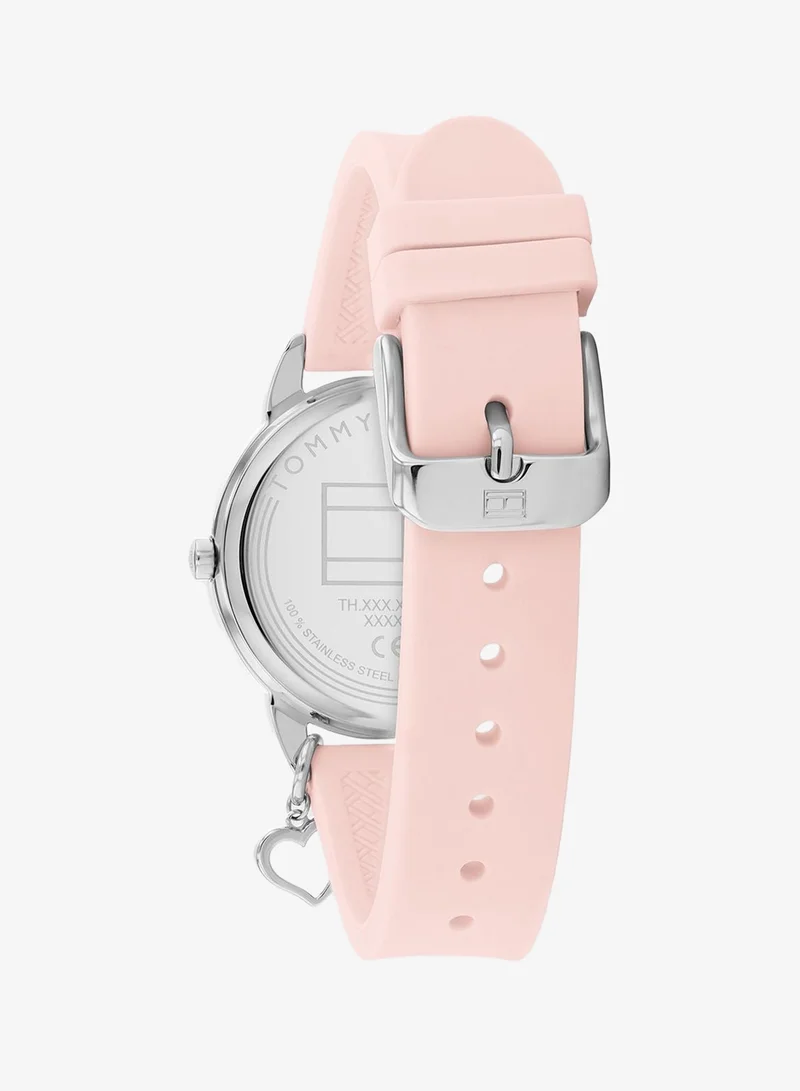 Tommy Hilfiger  3-Hand Quartz Movement Watch For Youth With Pink Silicone Bracelet - 1720044 for Women | Best Price UAE