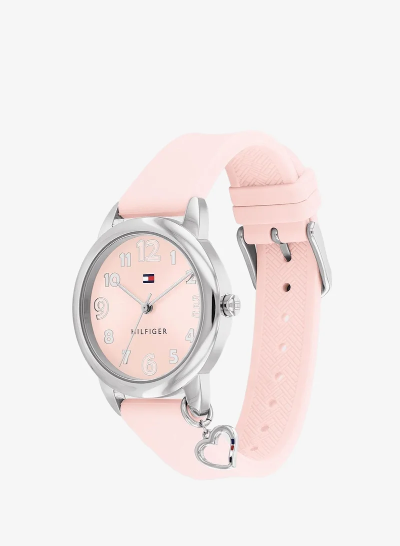 Tommy Hilfiger  3-Hand Quartz Movement Watch For Youth With Pink Silicone Bracelet - 1720044 for Women | Best Price UAE