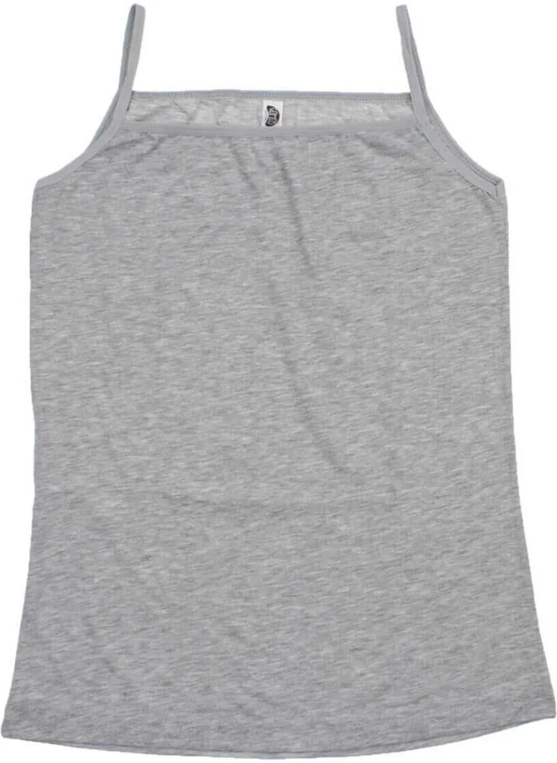 Gümüş Silver Women's Lycra Strapped Plain Bias Undershirt 4047 - 6 Pieces