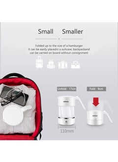 KONKA Portable Foldable Electric Kettle with Dual Voltage for Home Traveling Hotel Office Boil Water Kettle  - Image 3