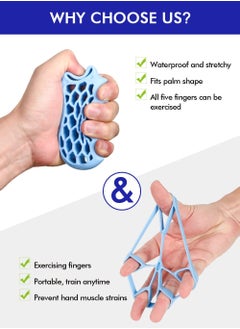 KASTWAVE Hand Grip Strengthener, Grip Strength Trainer, Forearm Grip Workout, Great for Rock Climbing, Rehabilitation Training, Decompression Toys, Hand Grip Strengthener, Indoor Training  - Image 4
