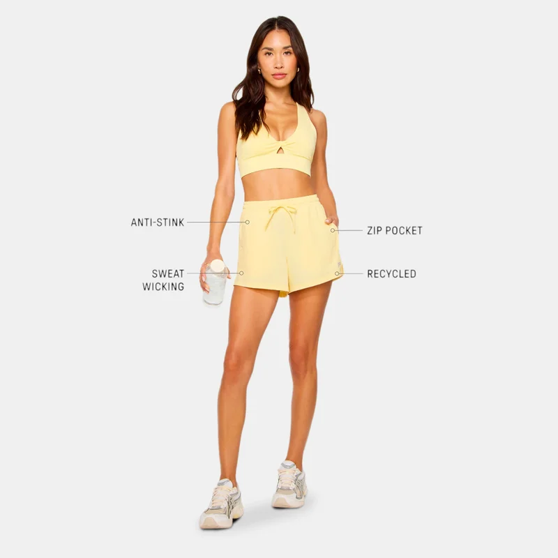 Fabletics Beige Women's All Day Shorts for Women | Best Price UAE