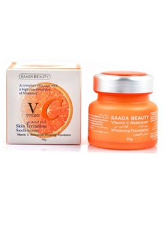 SAADA BEAUTY Vitamin C Waterproof Whitening Foundation 50G  - Image 1