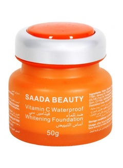 SAADA BEAUTY Vitamin C Waterproof Whitening Foundation 50G  - Image 2