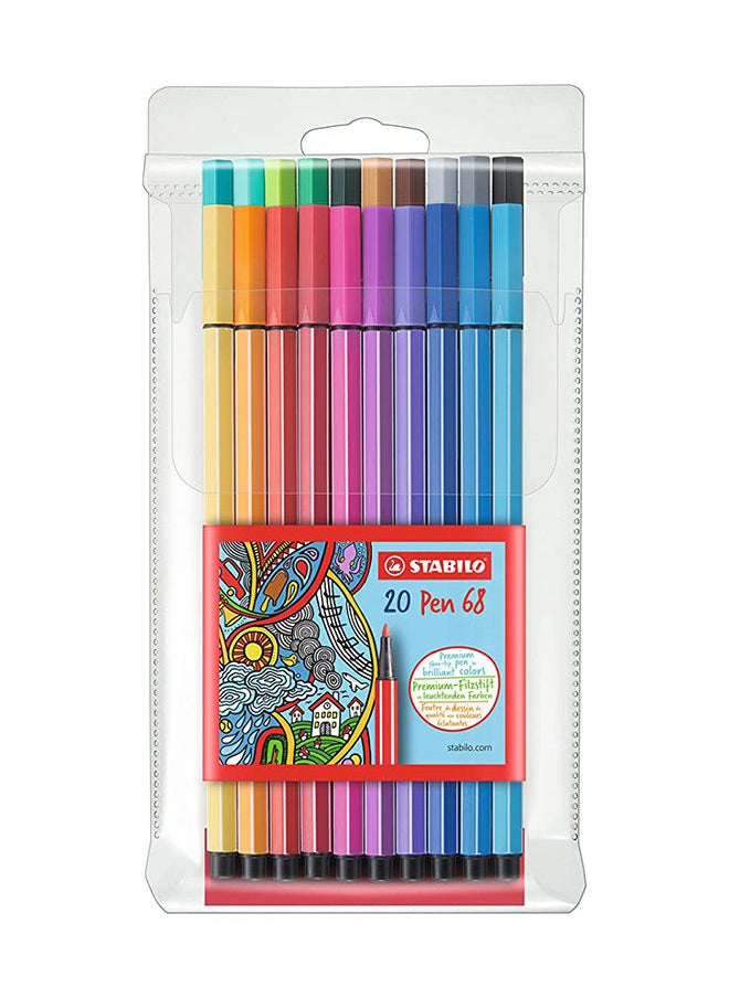 STABILO Stabilo Pen 68 Wallet - 20 