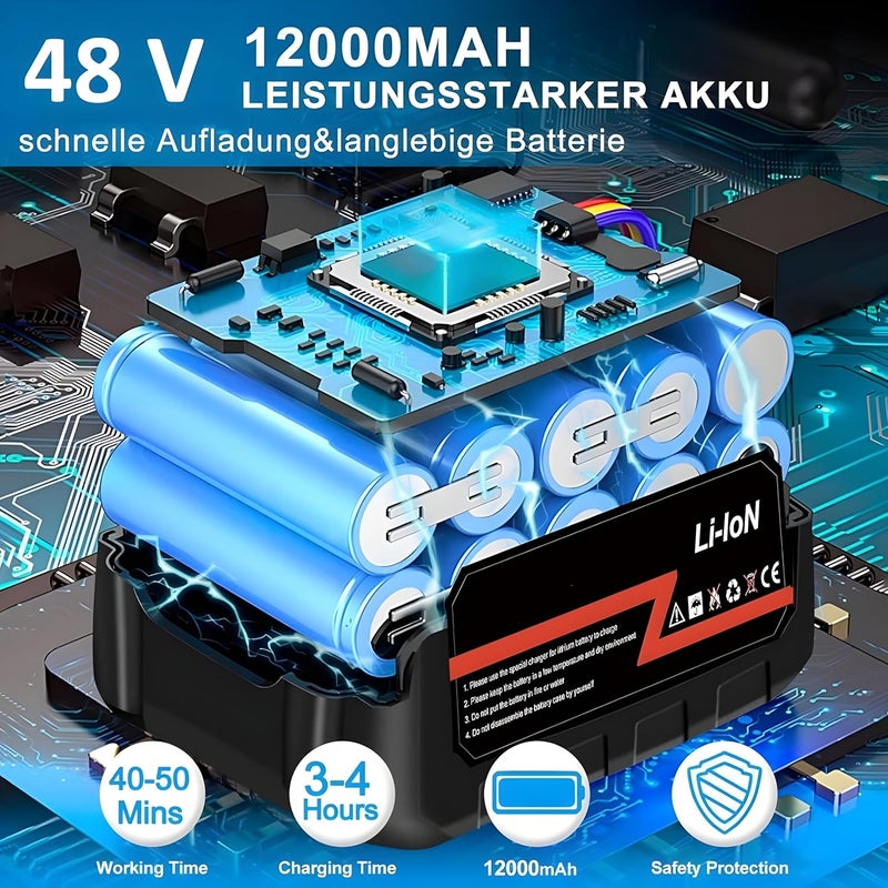 Feelon غسالة ضغط عالية لاسلكية Feelon لغسيل السيارات 48 فولت مزودة ببطاريتين قابلة للشحن 970 PSI بدون سلك قوة عالية 3 في 1 فوهة وخرطوم بطول 5 أمتار لتنظيف السيارات والمنزل والأرضيات والبستنة - Image 4