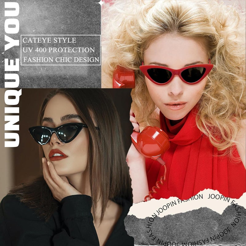 Joopin Polarized Cat Eye Sunglasses for Women Vintage Cateye Sun Glasses UV400 Protection - Image 2