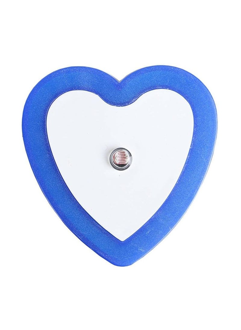 Generic 1W Automatic Sensor LED Night Light Smart Fully Automatic Night Light for Bedroom Office Drawer Kitchen Light Blue Heart  - Image 1