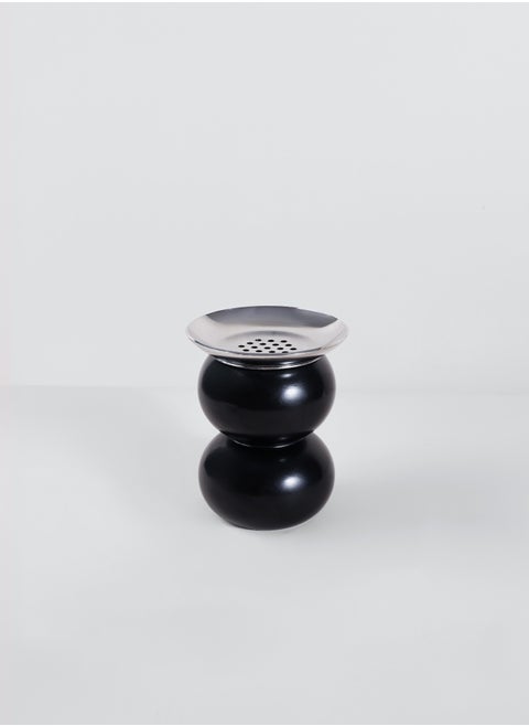 ENTRY HOME Modern Mini Incense Burner with an Elegant and Simple Design -Black Color