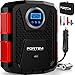FORTEM Tire Inflator Portable Air Compressor Air Pump for Car Tires and Bikes Car Tire Pump wAuto Shut Off 150 PSI 12V DC LED Light Carrying Case for Men Women - Image 2