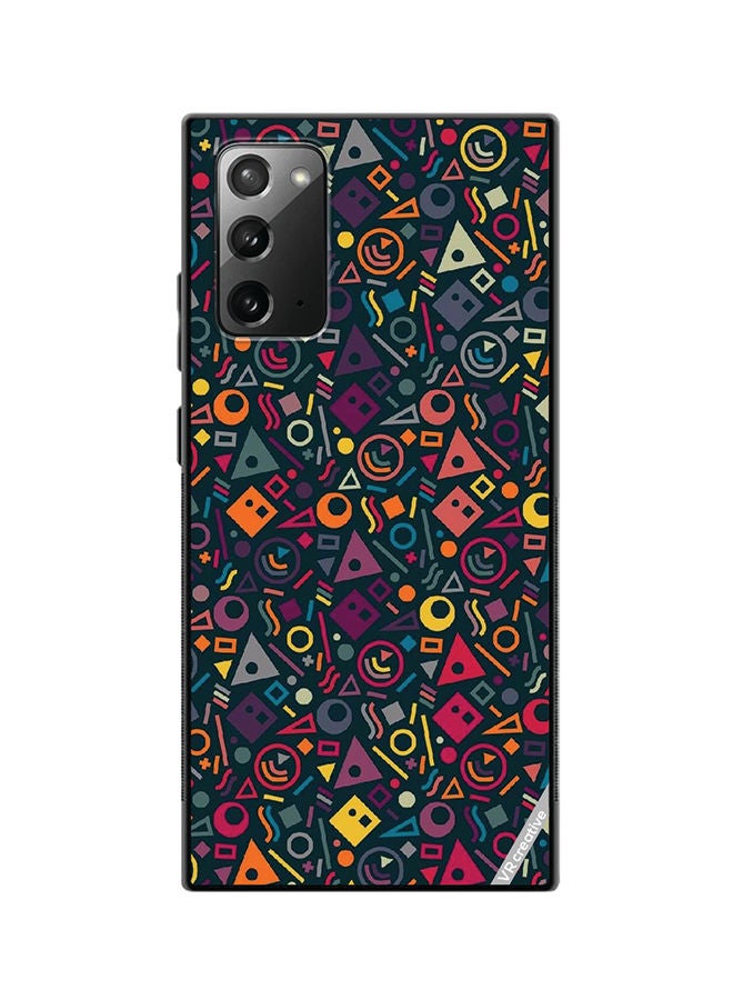 VR CREATIVE Protective Case Cover For Samsung Galaxy Note20 5G Shapes Design Multicolour - Image 1