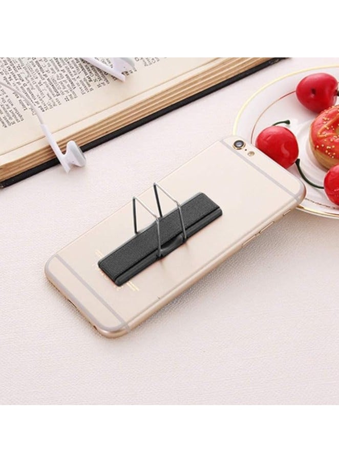CMZWT 3 Pcs Phone Strap, Finger Strap Phone Finger Holer Back of Phone Grip with Stand Universal Elastic Finger Holder for Phone (Black Silver Rose Gold) - Image 3